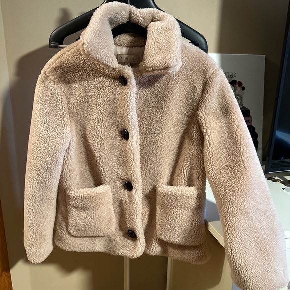 Teddy Bear Jacket Pink Womens Sz S - Picture 2 of 8